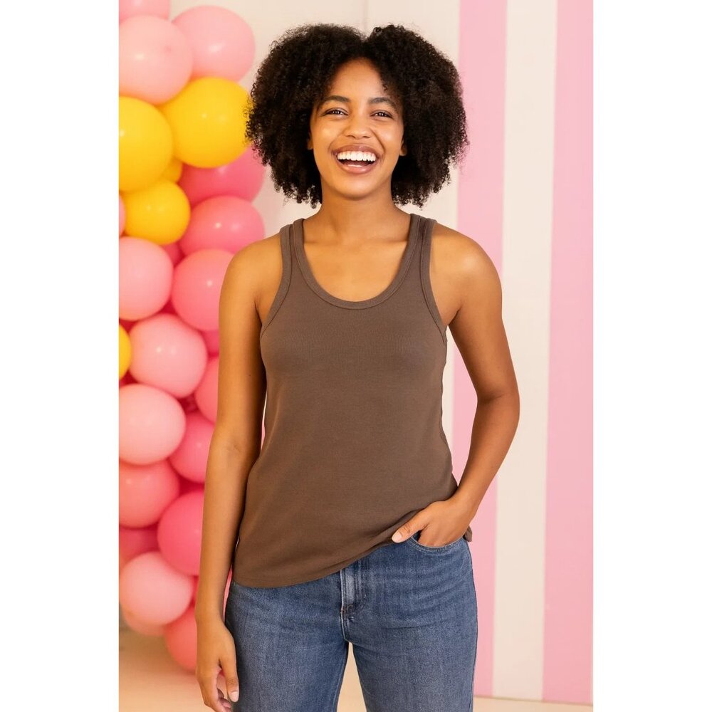 AGOLDE Long length Brown Tank top size Medium